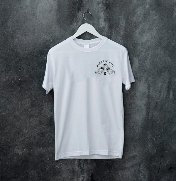 Polo Blanco "Plastic Kill"